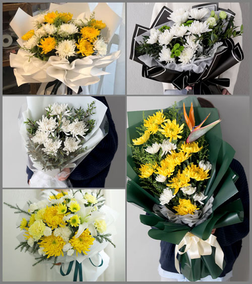 贵州六盘水盘县淤泥彝族乡落脉穴村白事花束代送